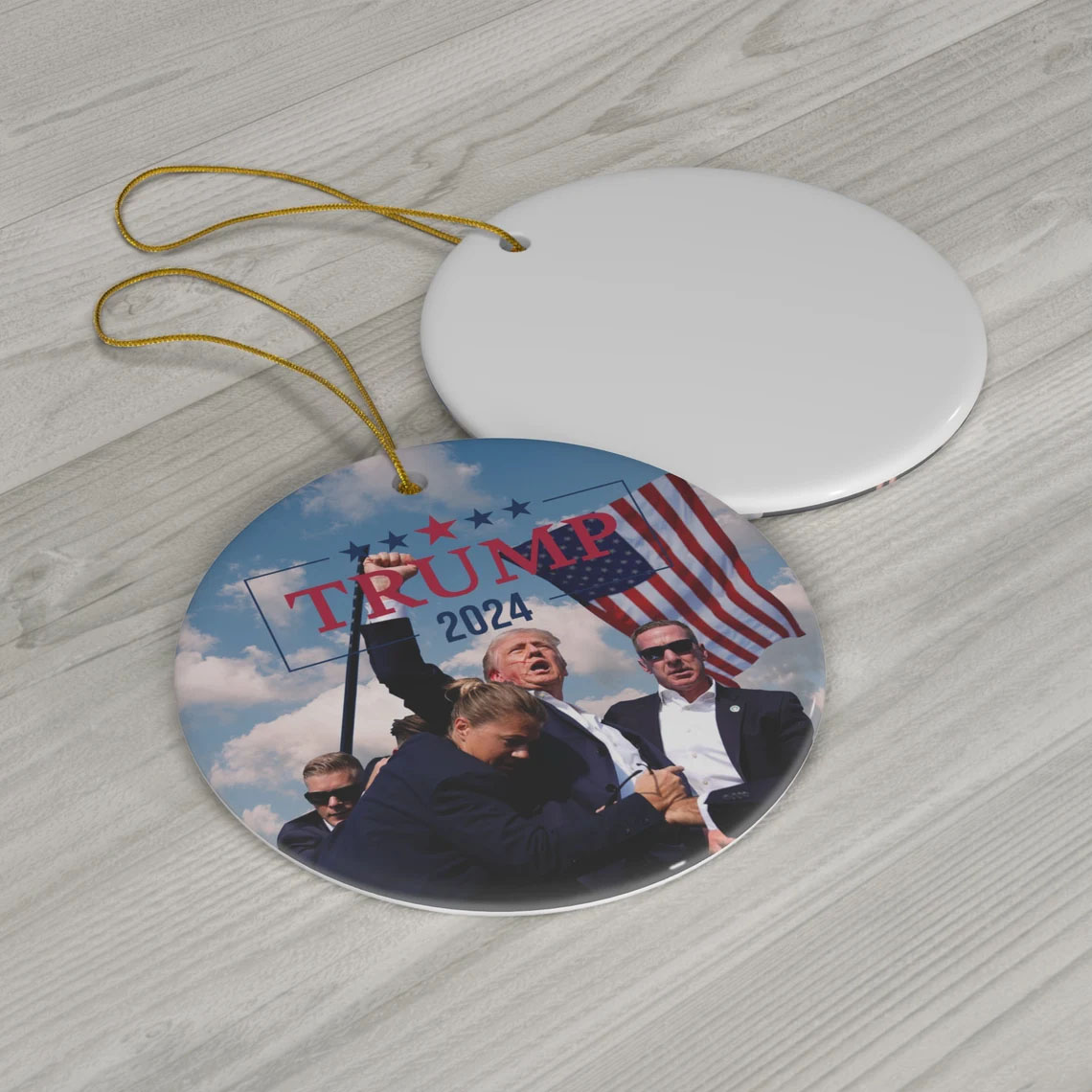 Donald Trump 2024 Ceramic Ornaments