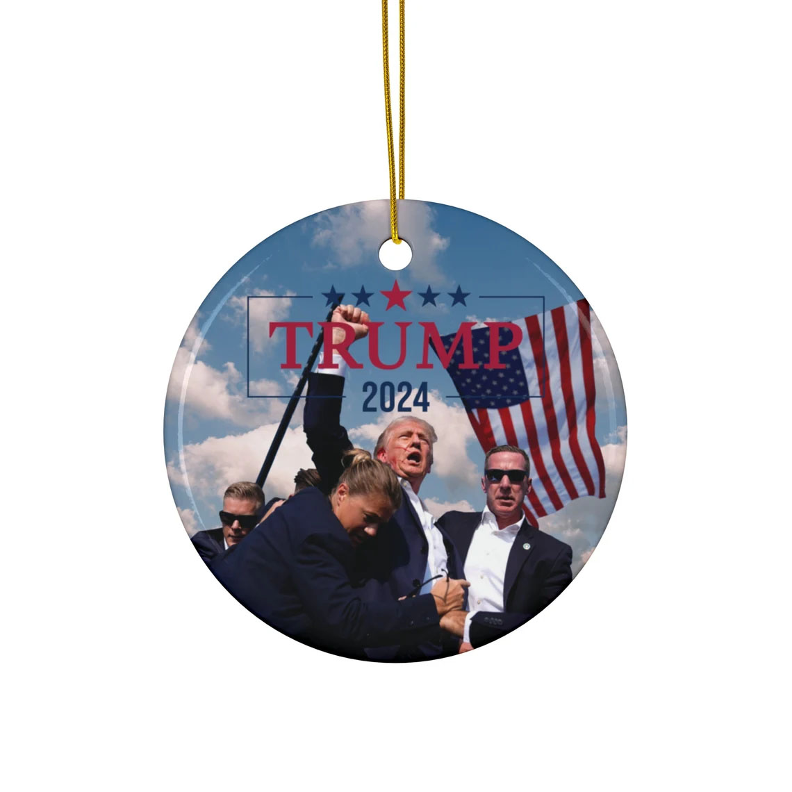 Donald Trump 2024 Ceramic Ornaments