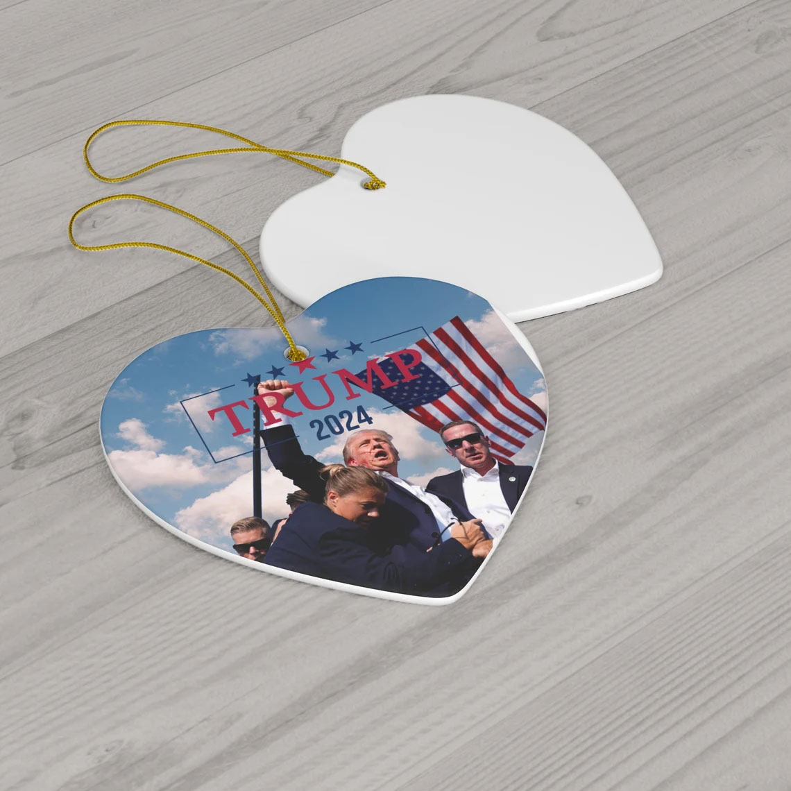 Donald Trump 2024 Ceramic Ornaments