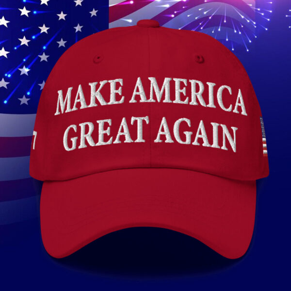 Donald Trump 45-47 Mega Hat With Slogan Make America Great Again USA Flag
