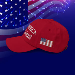 Donald Trump 45-47 Mega Hat With Slogan Make America Great Again USA Flag