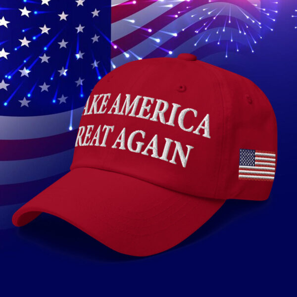 Donald Trump 45-47 Mega Hat With Slogan Make America Great Again USA Flag