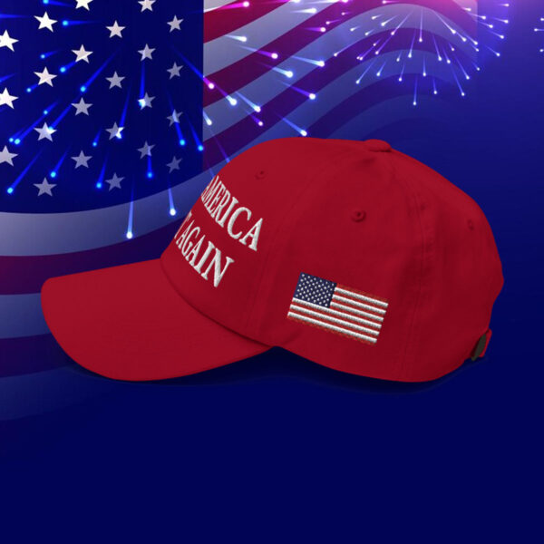 Donald Trump 45-47 Mega Hat With Slogan Make America Great Again USA Flag