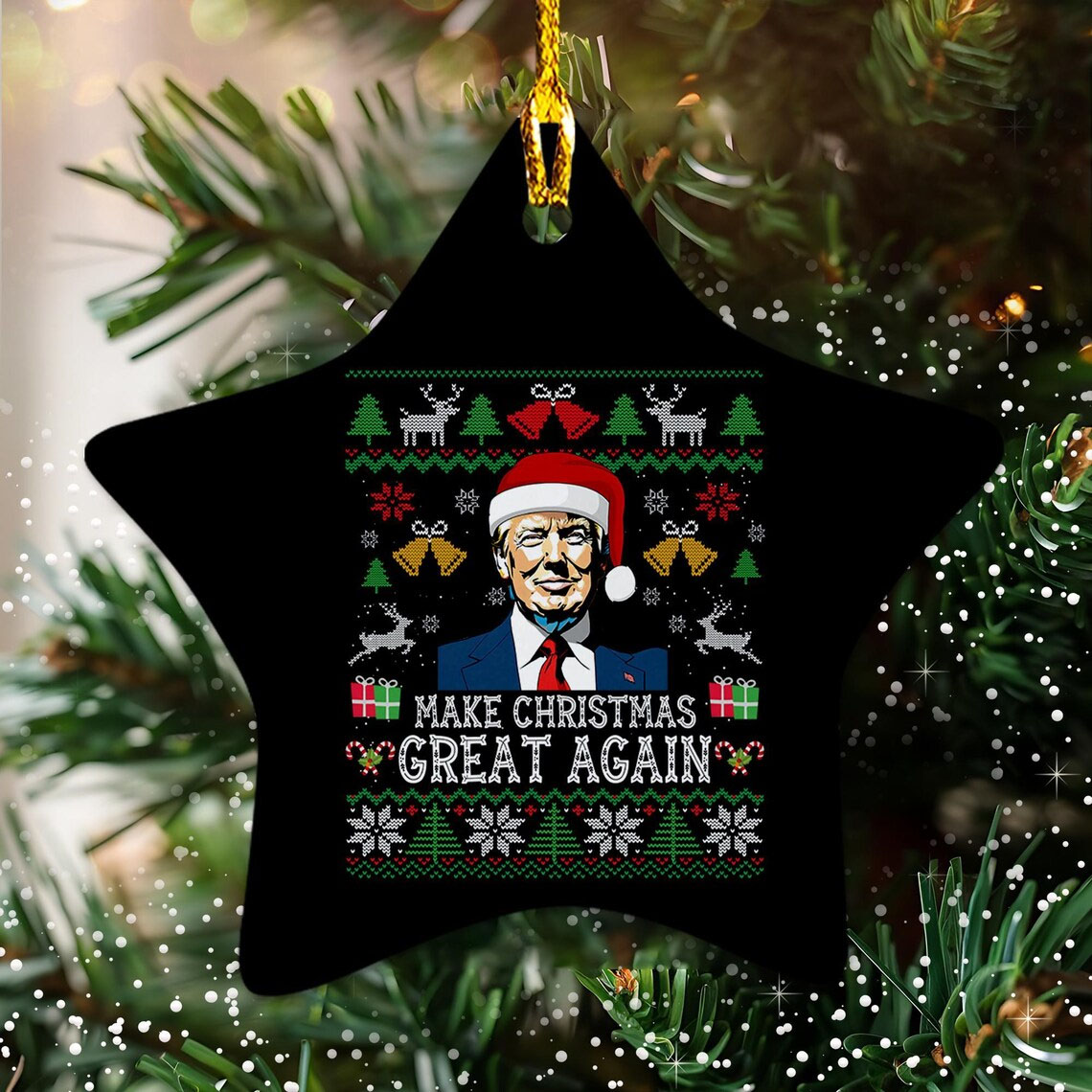 Donald Trump Christmas 2024 MAGA Ornament