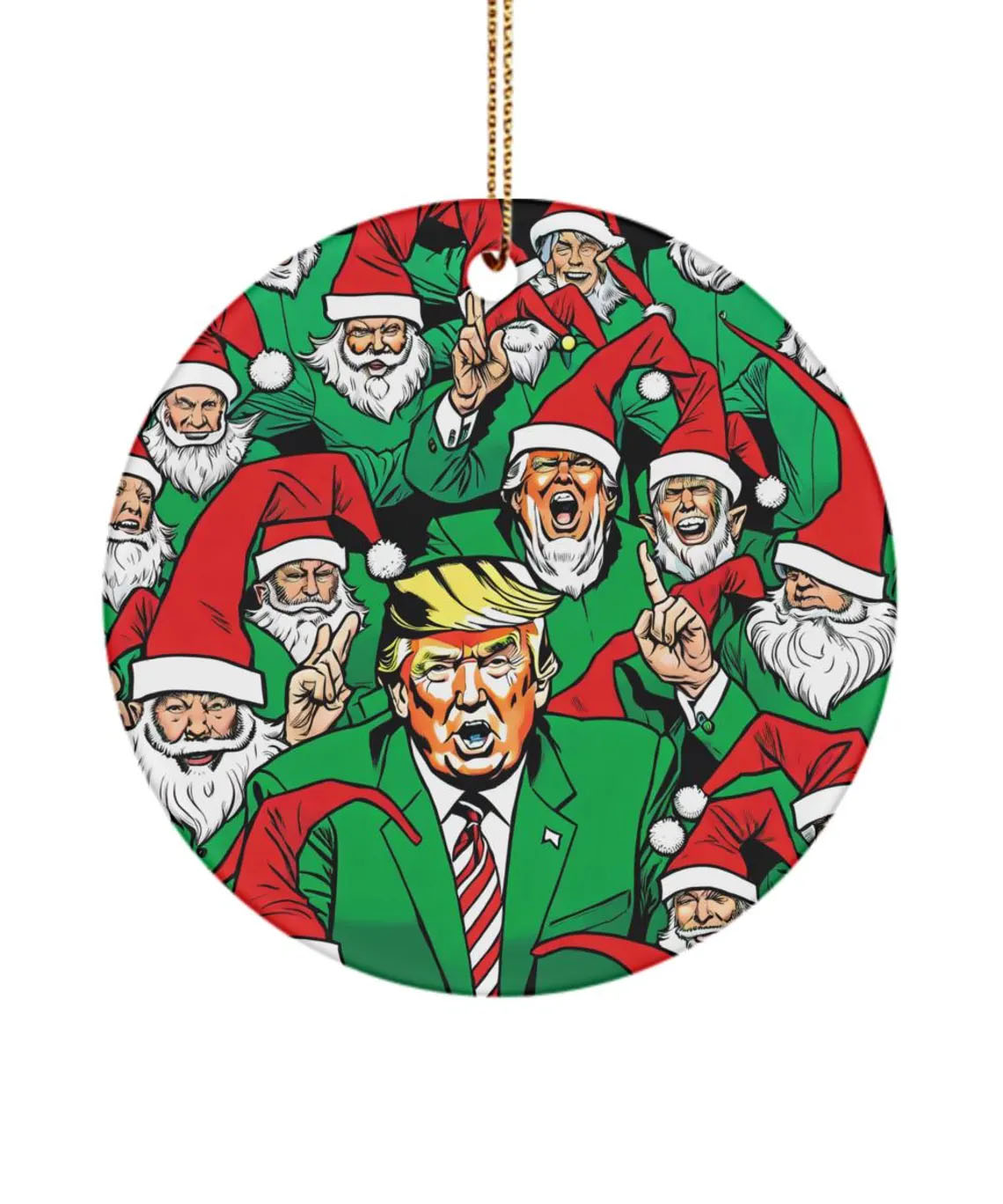 Donald Trump Christmas Ornament 2024