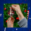 Donald Trump Christmas Ornament Acrylic with Ribbon Trump 2024 Christmas Gift Donald Trump Santa Secret Santa Gift MAGA