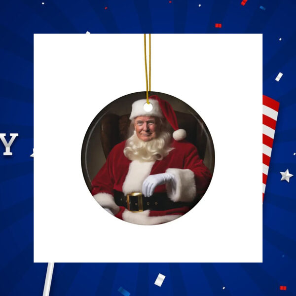 Donald Trump Christmas Ornament Acrylic with Ribbon Trump 2024 Christmas Gift Donald Trump Santa Secret Santa Gift MAGA