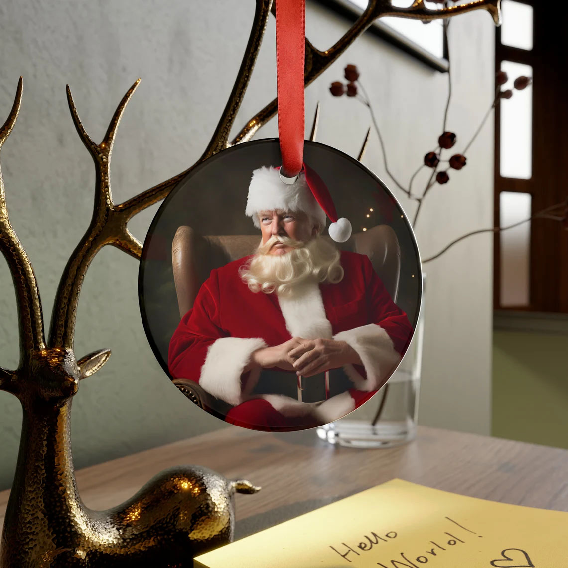 Donald Trump Christmas Ornament Trump 2024 Christmas Gift Donald Trump Santa Secret Santa Gift MAGA