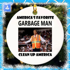 Donald Trump Garbage Man 2024 Ornament