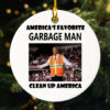 Donald Trump Garbage Man Ornament