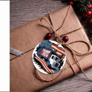 Donald Trump Garbage Truck 2024 Ornament