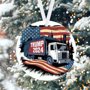Donald Trump Garbage Truck 2024 Ornament