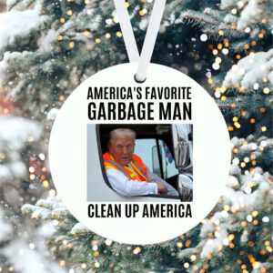 Donald Trump Garbage Truck 24 Ornament
