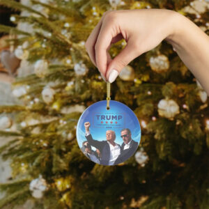 Donald Trump MAGA Christmas Ornament