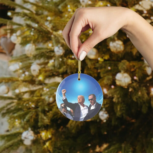 Donald Trump MAGA Christmas Ornament