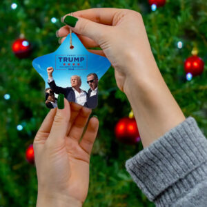 Donald Trump MAGA Christmas Ornament
