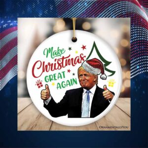 Donald Trump Make Christmas Great Again Ornament