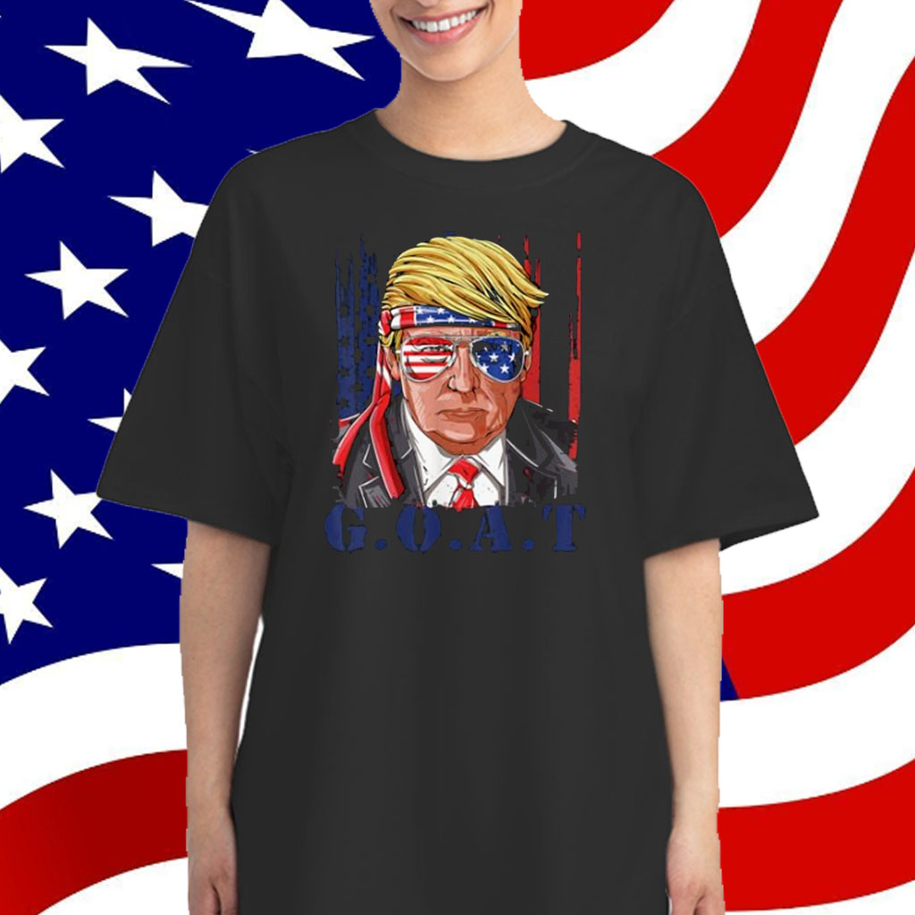 Donald Trump Merica GOAT Sunglass US Flag 4th Of July 2025 Shirt