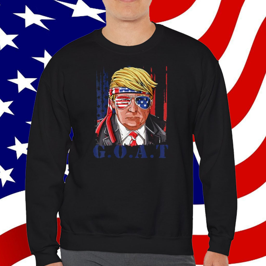 Donald Trump Merica GOAT Sunglass US Flag 4th Of July 2025 Shirt