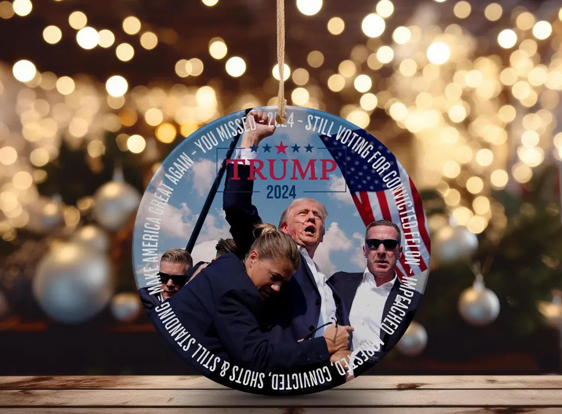 Donald Trump Ornament 2024 Christmas