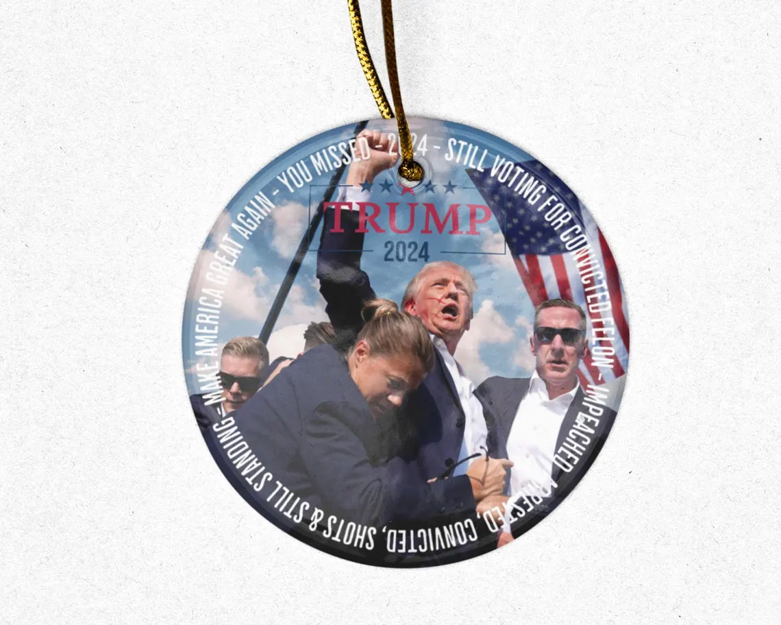Donald Trump Ornament 2024 Christmas