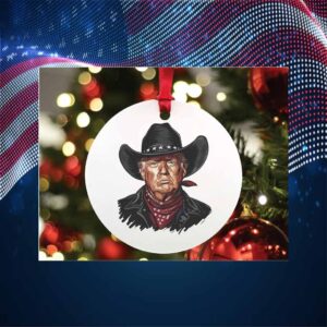 Donald Trump President 2024 Cowboy Ornament