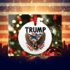 Donald Trump President 2024 Eagle Flag Ornament