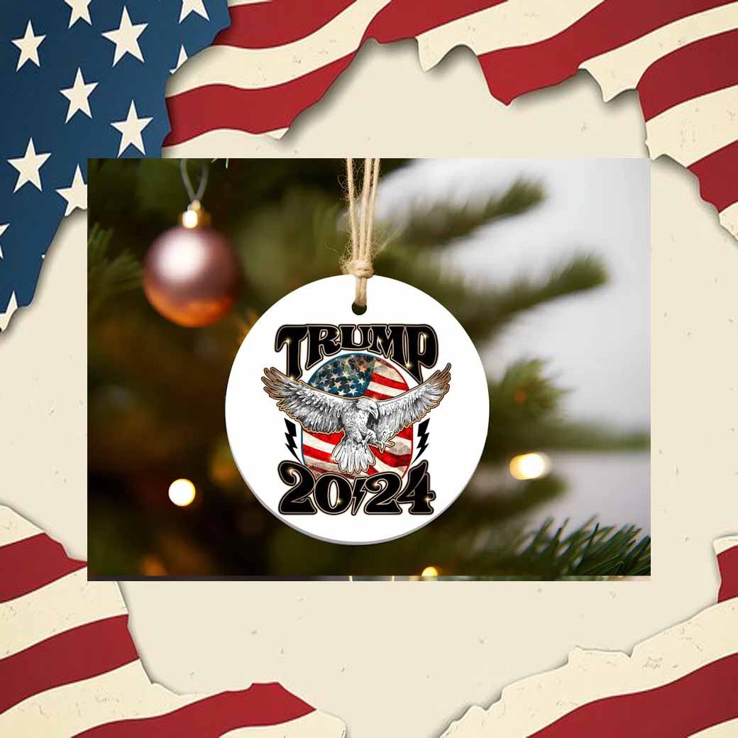Donald Trump President 2024 Eagle Ornament