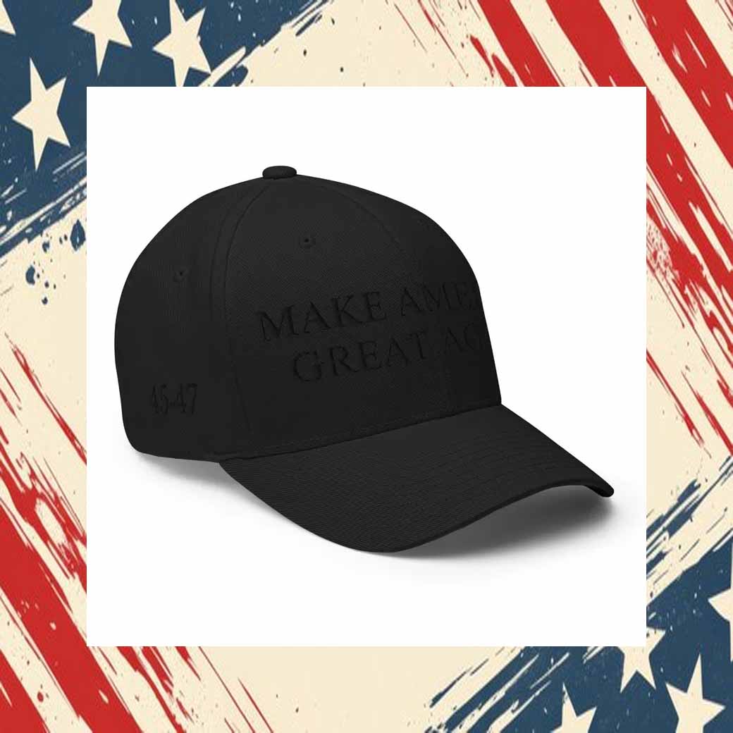 Donald Trump President Make America Great Again Embroidered Black Hat