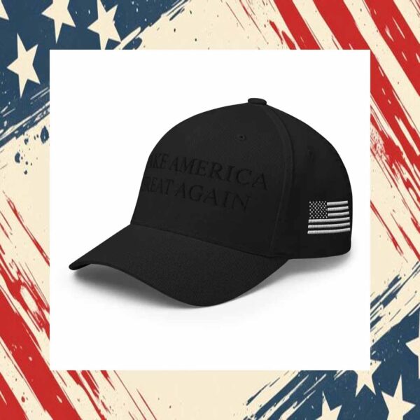 Donald Trump President Make America Great Again Embroidered Black Hat