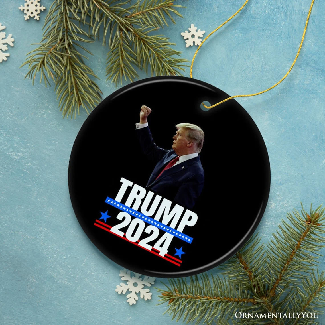 Donald Trump Presidential Candidate 2024 Ornament