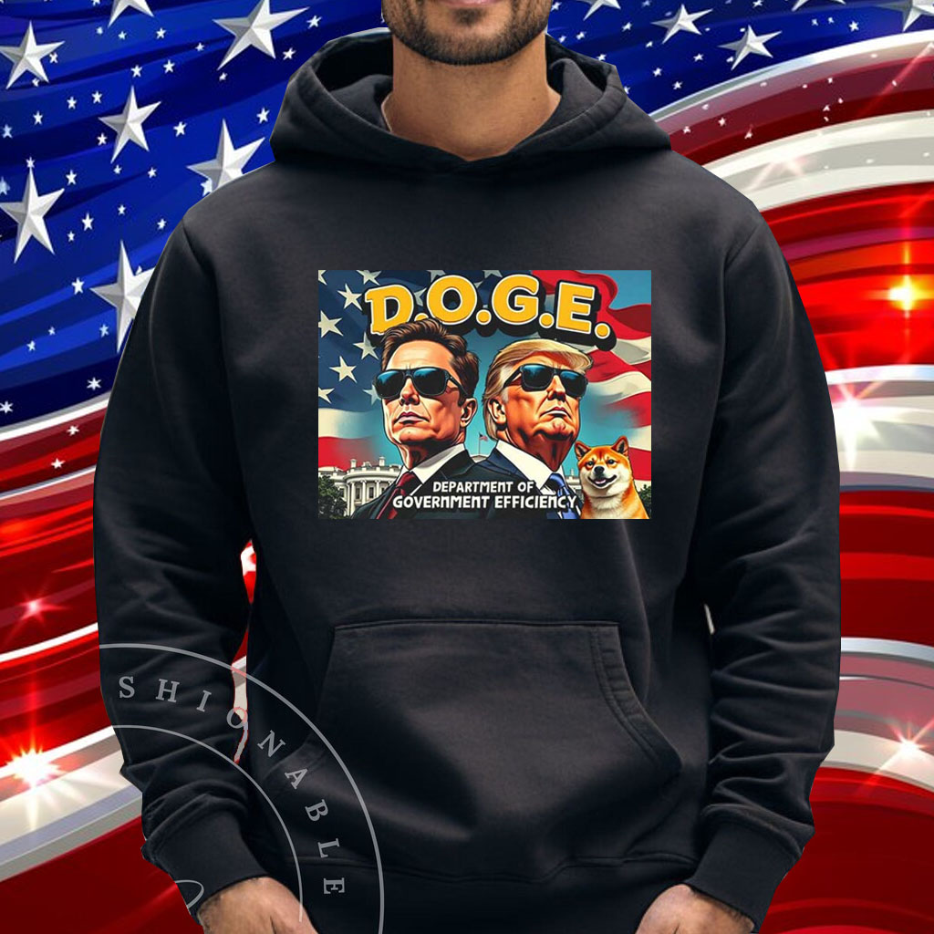 Elon Musk And Donald Trump Department Of Government Efficiency Doge T-Shirt
