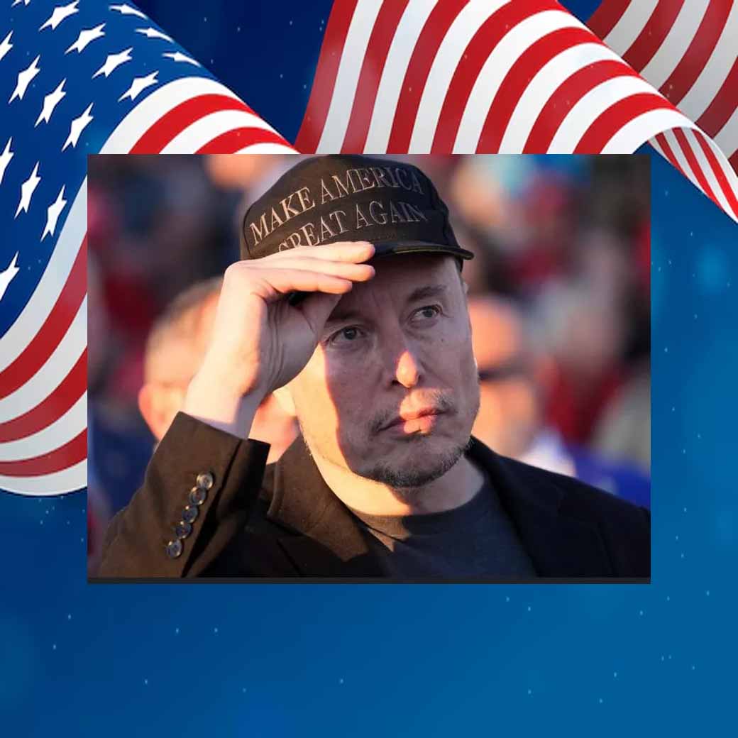 Elon Musk Black Trump Hat