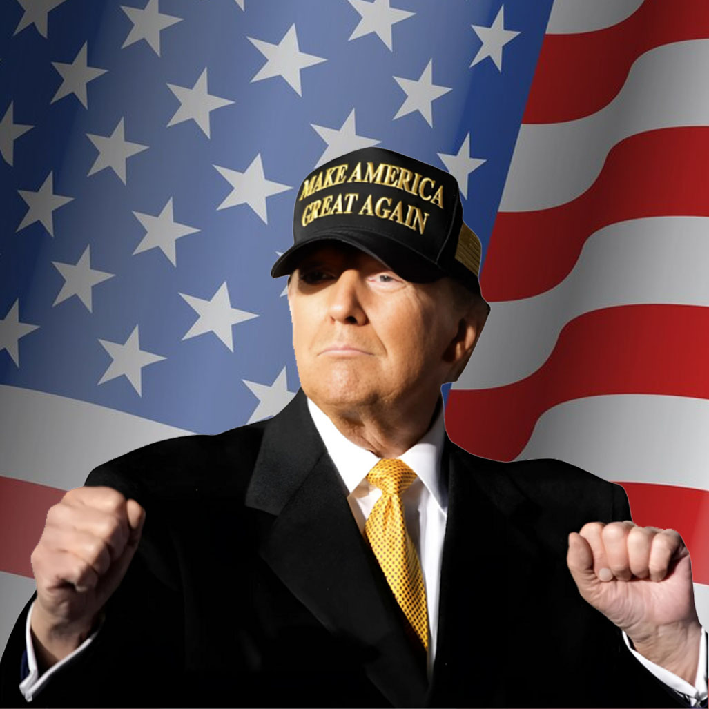 Elon Musk Gold Dark MAGA Hat