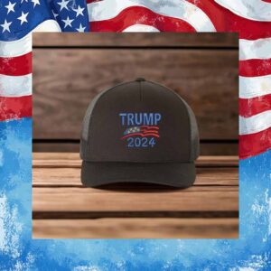 Embroidered Trump 2024 Black Hat