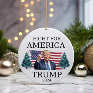 Fight For America Donald Trump Christmas Ornament