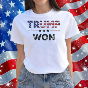 Flag Trump We Won Shirt