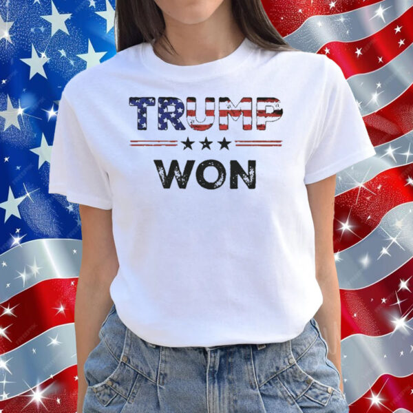 Flag Trump We Won Shirt