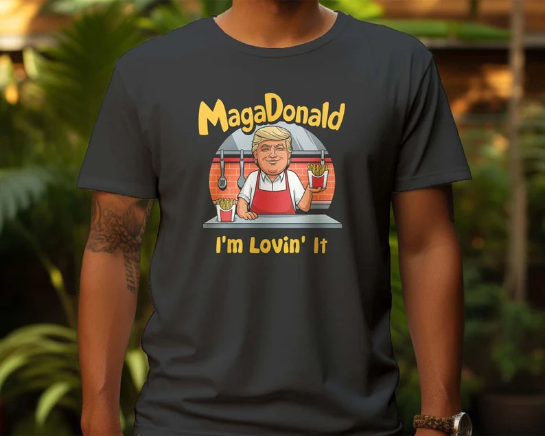 Funny Trump McDonald Shirt MagaDonald Pennsylvania Trump 2024 TShirt Donald Trump Vance 2024 T-Shirt Trump Merch Trump Gift
