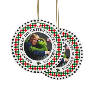 Garbage trump supporters MAGA Ceramic Ornament