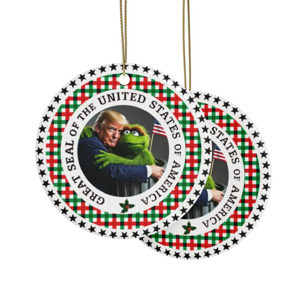Garbage trump supporters MAGA Ceramic Ornament
