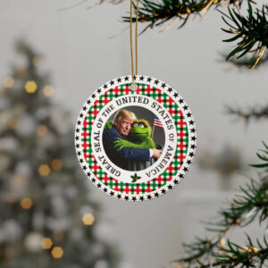 Garbage trump supporters MAGA Ceramic Ornament