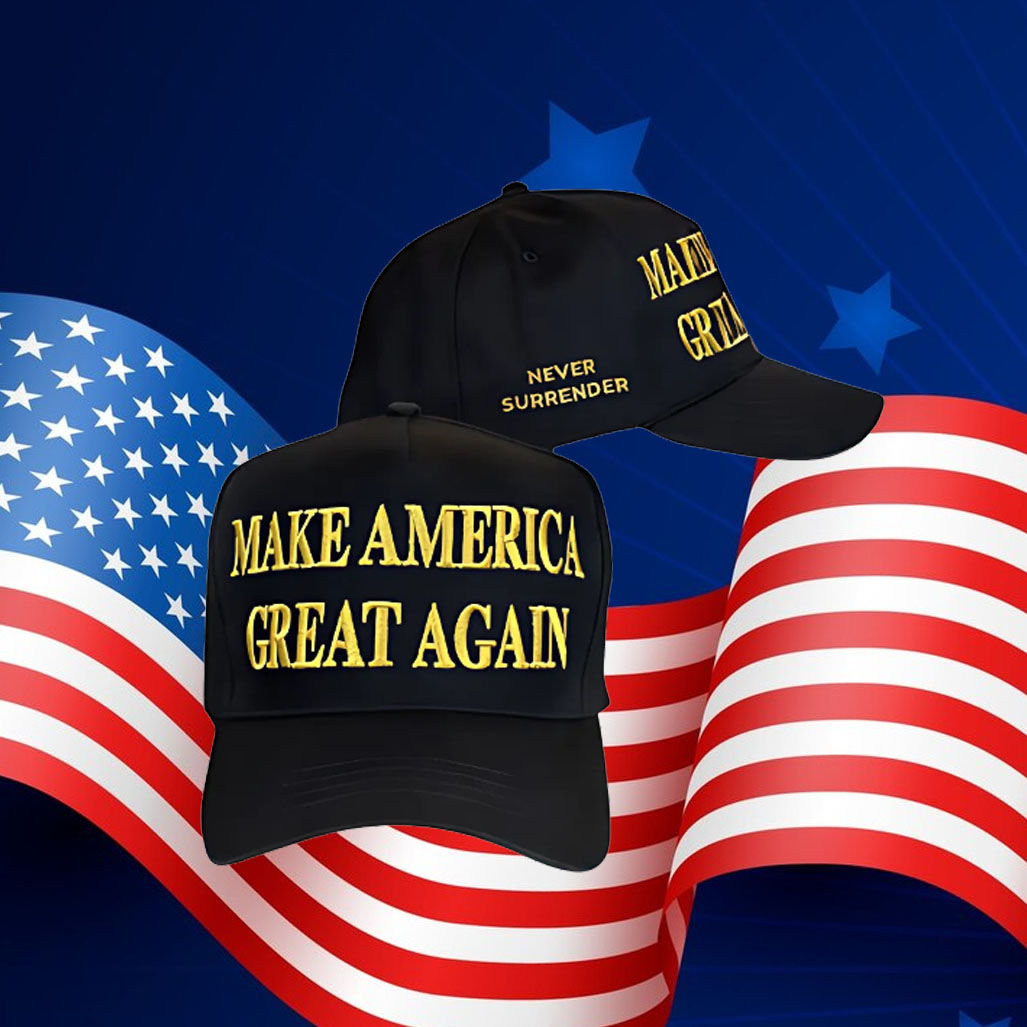 Gold Dark MAGA 2024 Hat