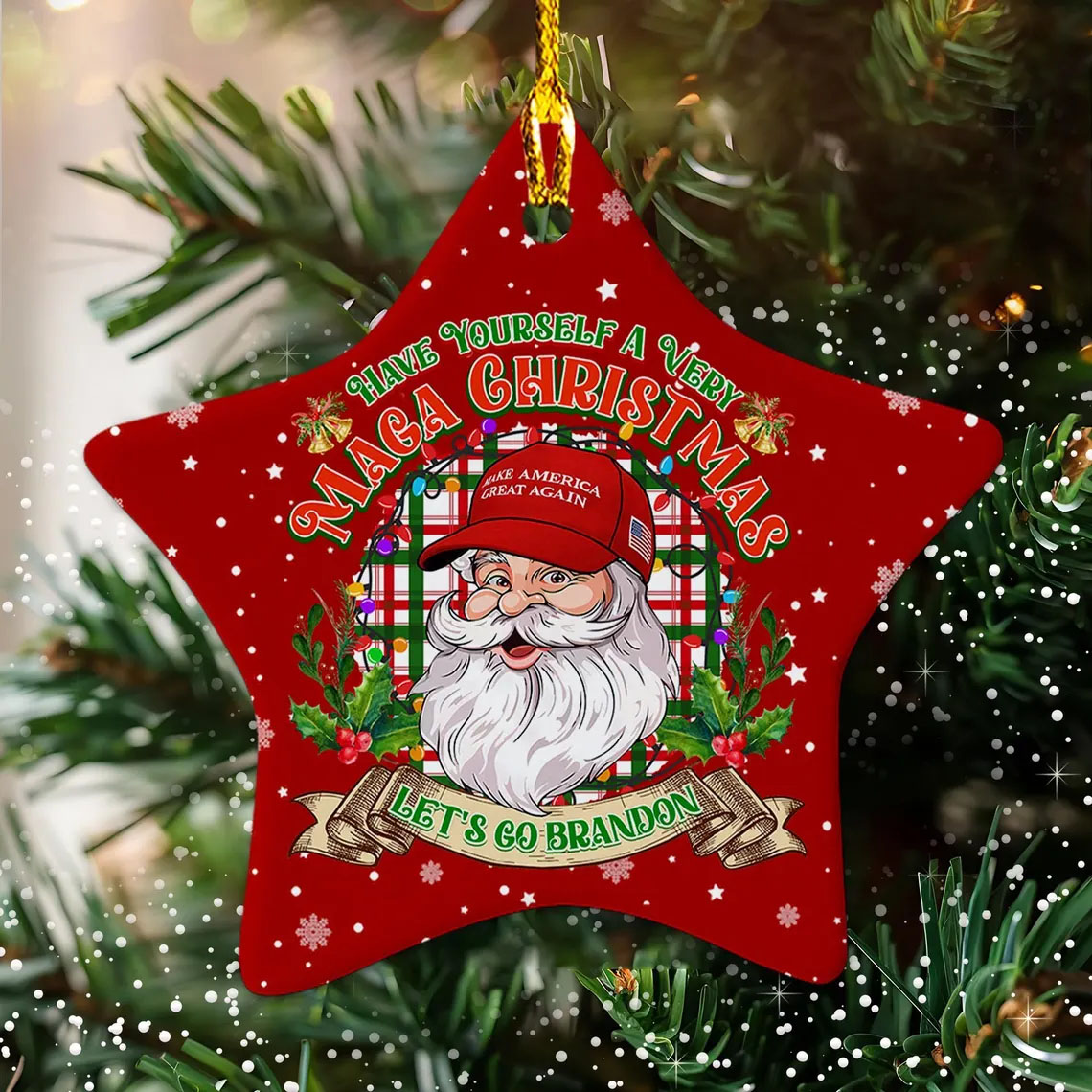 Have Yourself A Very Maga Christmas Ornament