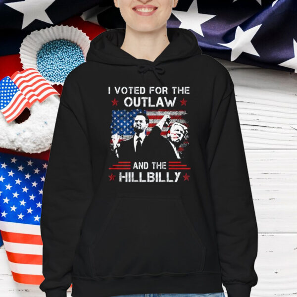 I Voted For The Outlaw And The Hillbilly Trump Vance 2024 Shirt