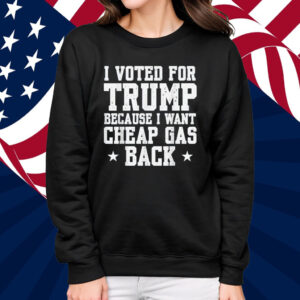 I Voted For Trump Because I Want Cheap Gas Back Men T-Shirt