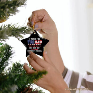 I Voted for Trump It's Personal Election Ornament
