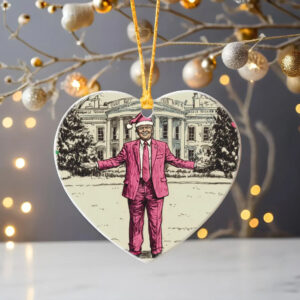 I will be home for Christmas Trump Ornament
