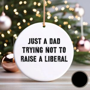 Just A Dad Trying Not To Raise A Liberal Christmas Ornament