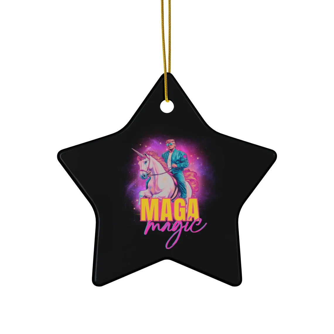 MAGA Magic Ceramic Christmas Ornaments